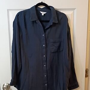 Time and Tru Navy Blue Shirt